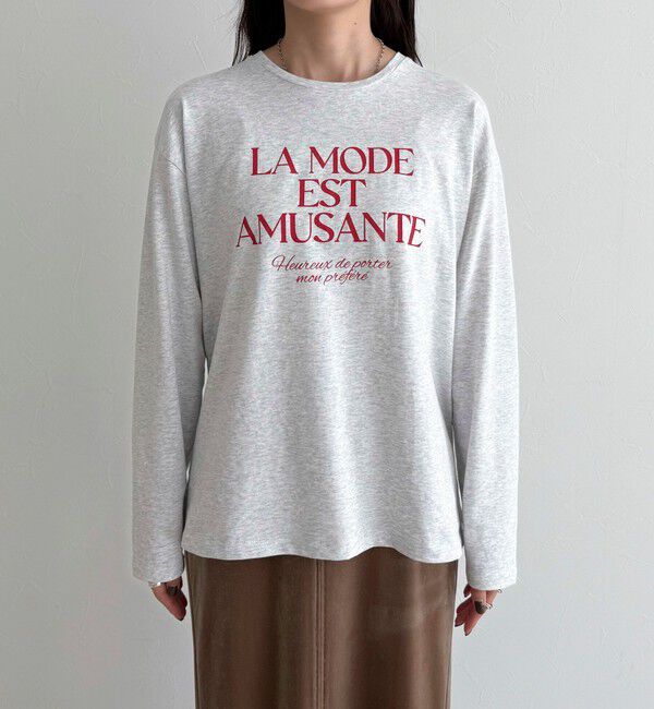 fredy emue「ロゴプリントロンTシャツ」|Tシャツ・カットソー|