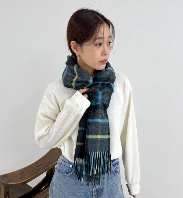 fredy emue「【TWEED MILL/ツイードミル】ウールチェックストール48」|ストール|
