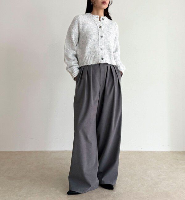 fredy emue「スパンコールニットカーディガン」|カーディガン|