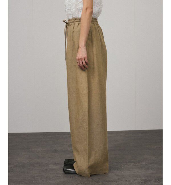 SALON adam et rope'「【WEB限定】ヨーロピアンフラックスリネンリラックスパンツ」|チノ|