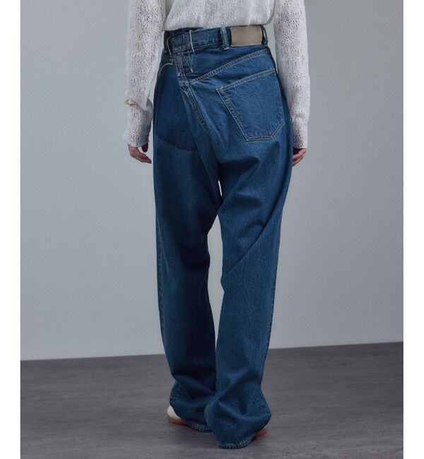 SALON adam et rope'「【KURO for SALON（クロ）】別注クロスデニムパンツ」|デニム|ブルー系(45)