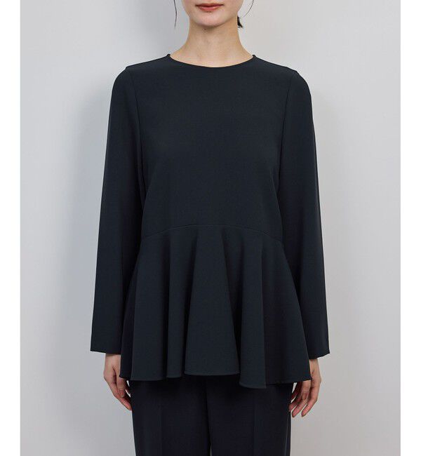 ROPE「トリアセダブルクロス デザインブラウス/イージーケア・セットアップ対応・25AW」|シャツ・ブラウス|