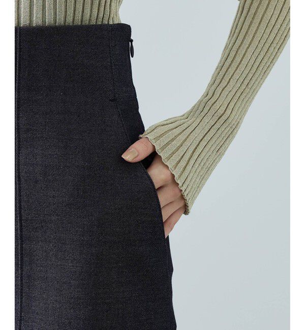 ROPE「[美人スカート]トリアセツイル ポケット付きタイトスカート(デニムライク)/イージーケア・セットアップ対応」|スカート|