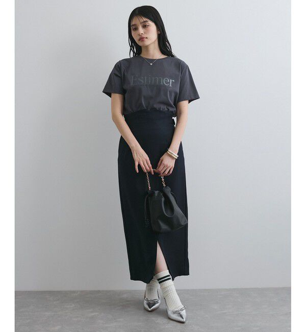 VIS「【接触冷感/洗える】アソートロゴプリントTシャツ」|Tシャツ・カットソー|