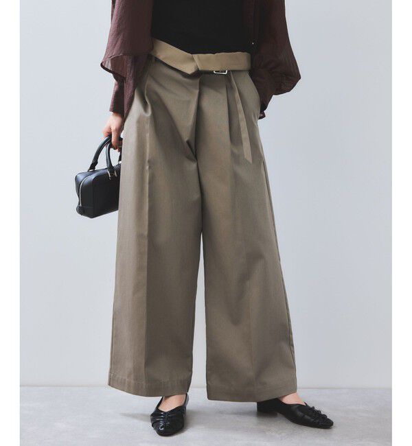 VIS「【洗える】2WAYラップデザインパンツ」|チノ|
