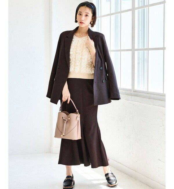 VIS「【美easy】ウーリッシュマーメイドスカート【セットアップ対応/洗える】」|スカート|