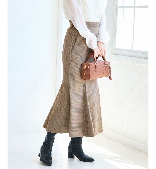 VIS「【美easy】ウーリッシュマーメイドスカート【セットアップ対応/洗える】」|スカート|ベージュ系(29)