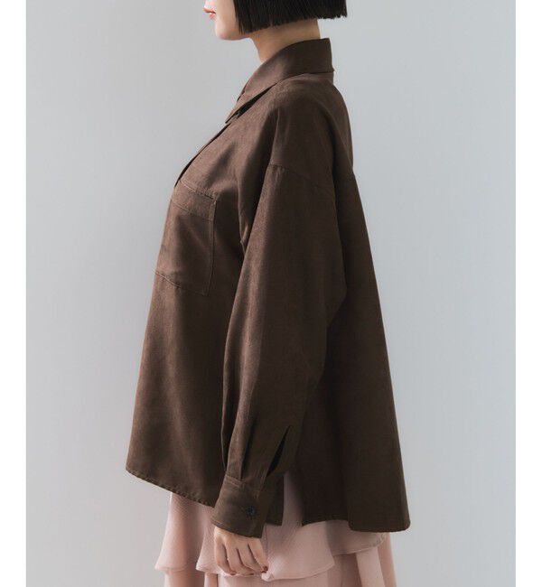 VIS「スエードライクロングスリーブシャツ」|シャツ・ブラウス|