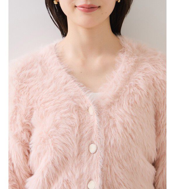 VIS「ラビットライクVネックカーディガン/イージーケア・WEB限定カラー」|カーディガン|