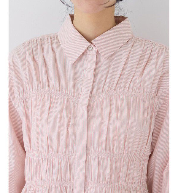 VIS「シャーリングデザインシャツ」|シャツ・ブラウス|