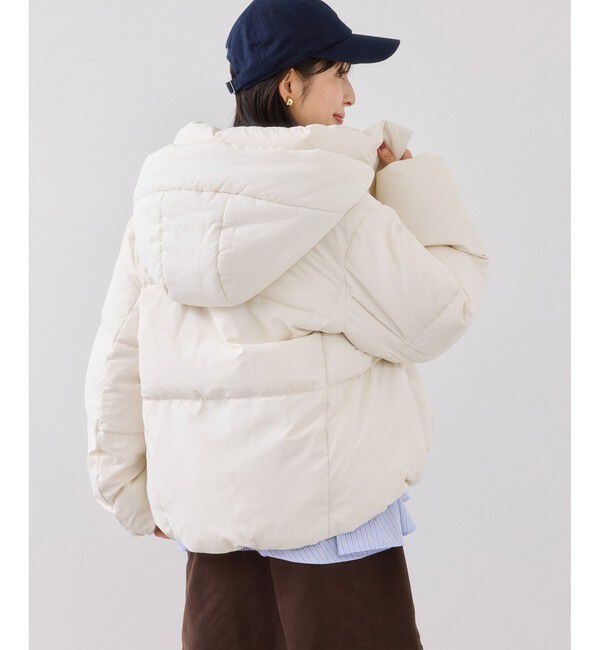 VIS「【アウター総選挙3位】フード取り外し可能軽量ダウンブルゾン/2WAY・撥水加工」|ダウン|