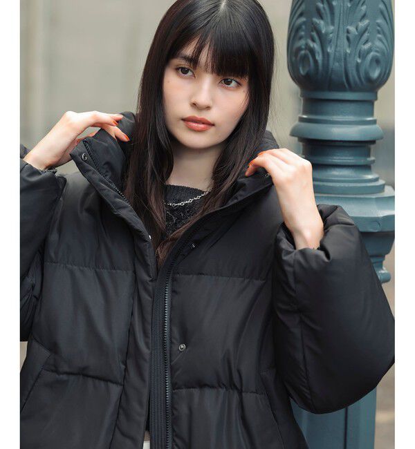 VIS「【アウター総選挙3位】フード取り外し可能軽量ダウンブルゾン/2WAY・撥水加工」|ダウン|