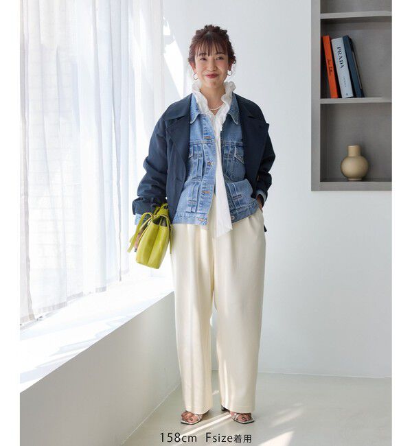 VIS「ショートトレンチコート/UVケア・撥水・花粉ガード」|トレンチコート|