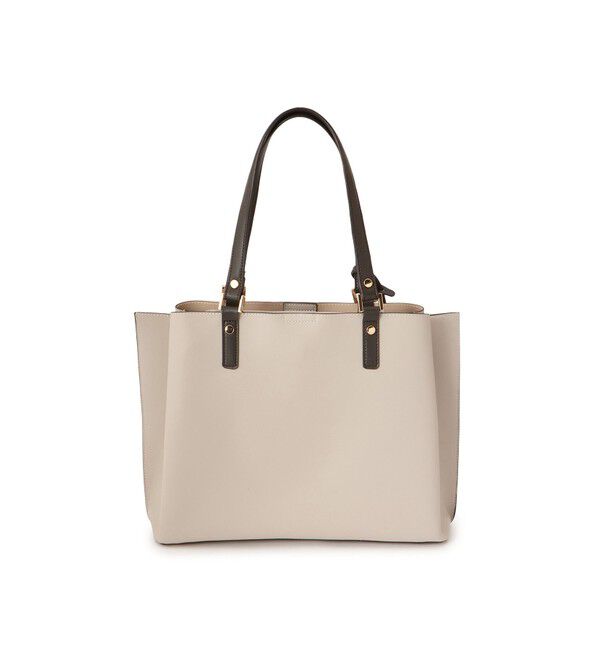 ROPE PICNIC PASSAGE「【WEB限定】【A4対応】チャーム付きバイカラートートバッグ/.通勤対応」|トートバッグ|