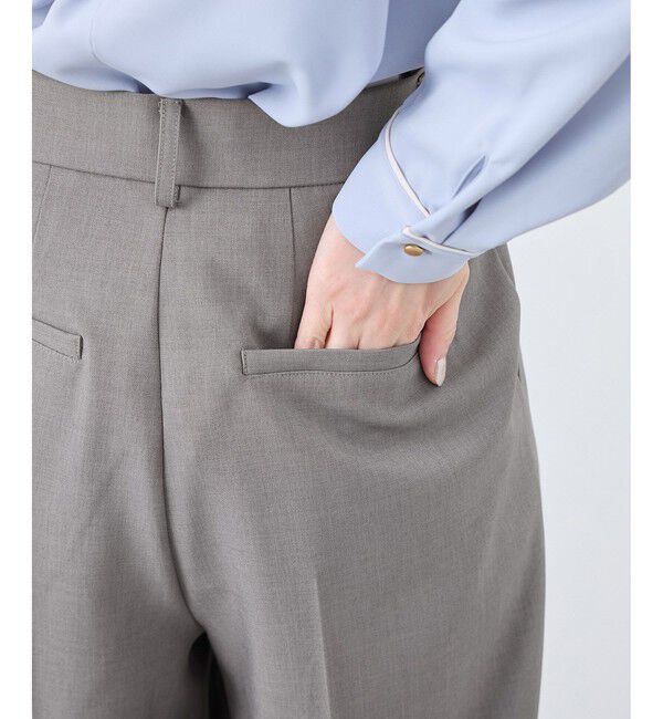 Rope&rsquo;Picnic「クリアツイルワイドパンツ/セレモニー・セットアップ対応」|チノ|