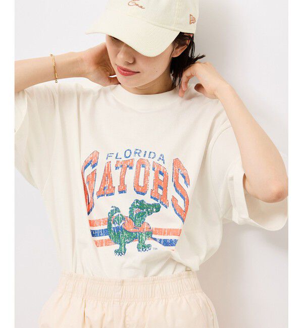 Rope&rsquo;Picnic「【DISCUS ATHLETIC/ディスカスアスレチック】オーバーサイズU.S.カレッジTシャツ」|Tシャツ・カットソー|ホワイト(10)