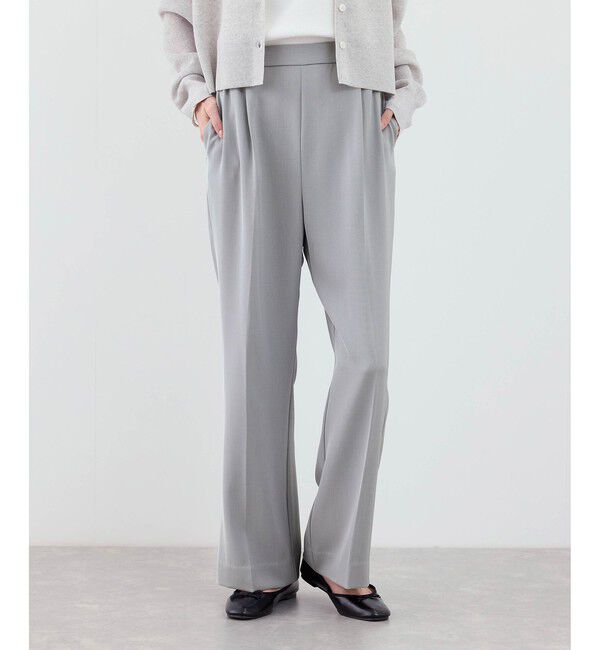 Rope&rsquo;Picnic「【WEB限定サイズ】美フレアカラーパンツ」|スラックス|