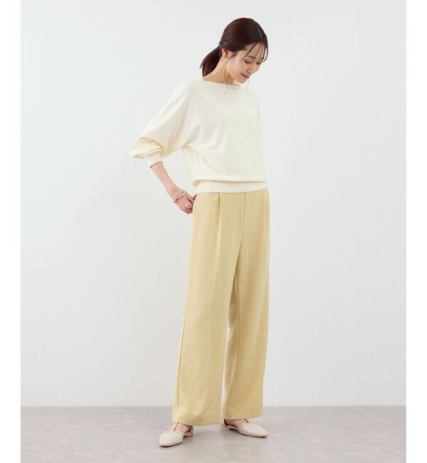 Rope&rsquo;Picnic「【WEB限定サイズ】美フレアカラーパンツ」|スラックス|