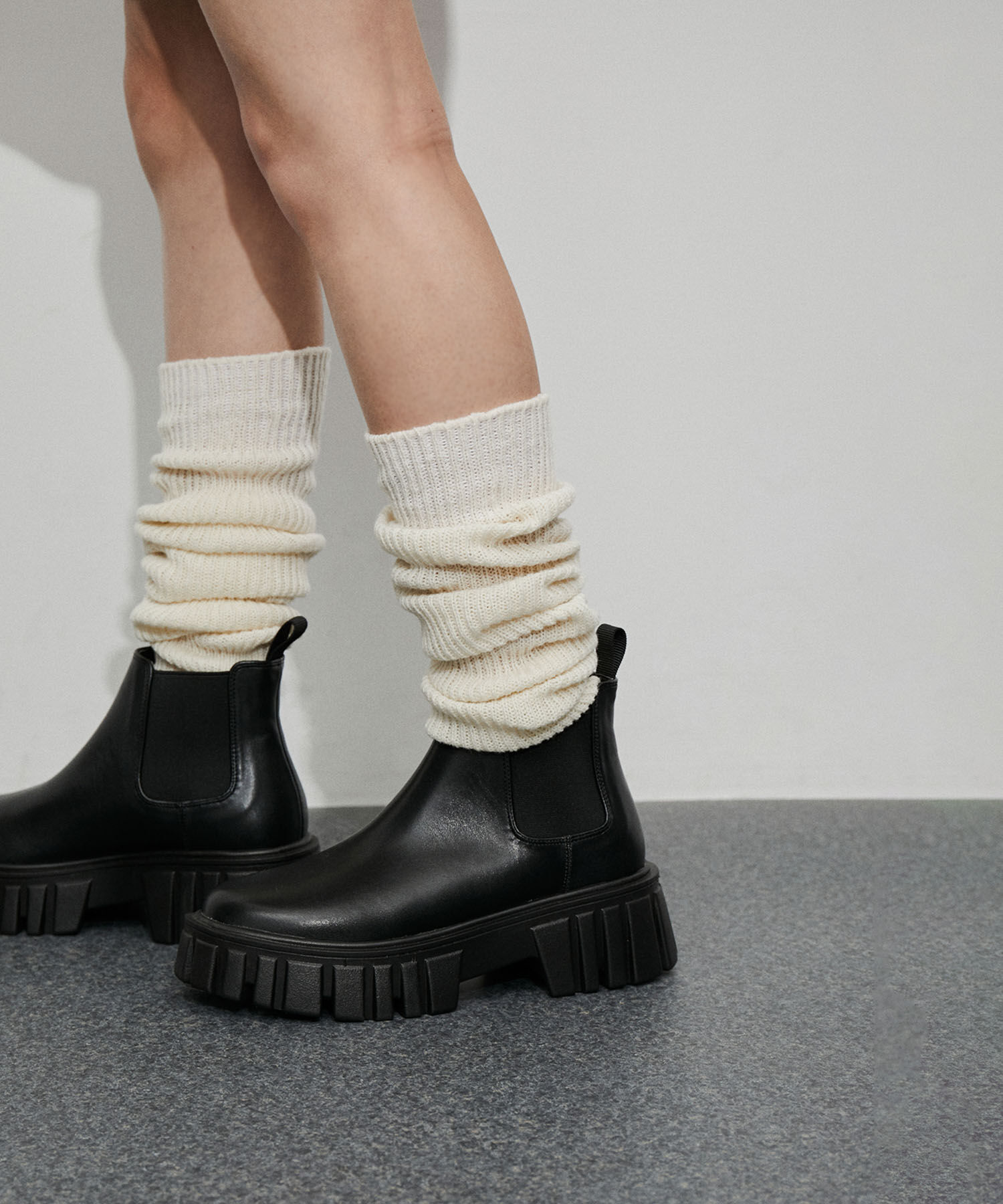 ADAM ET ROPE'「バルキーニーハイソックス」|ソックス|オフホワイト(15)