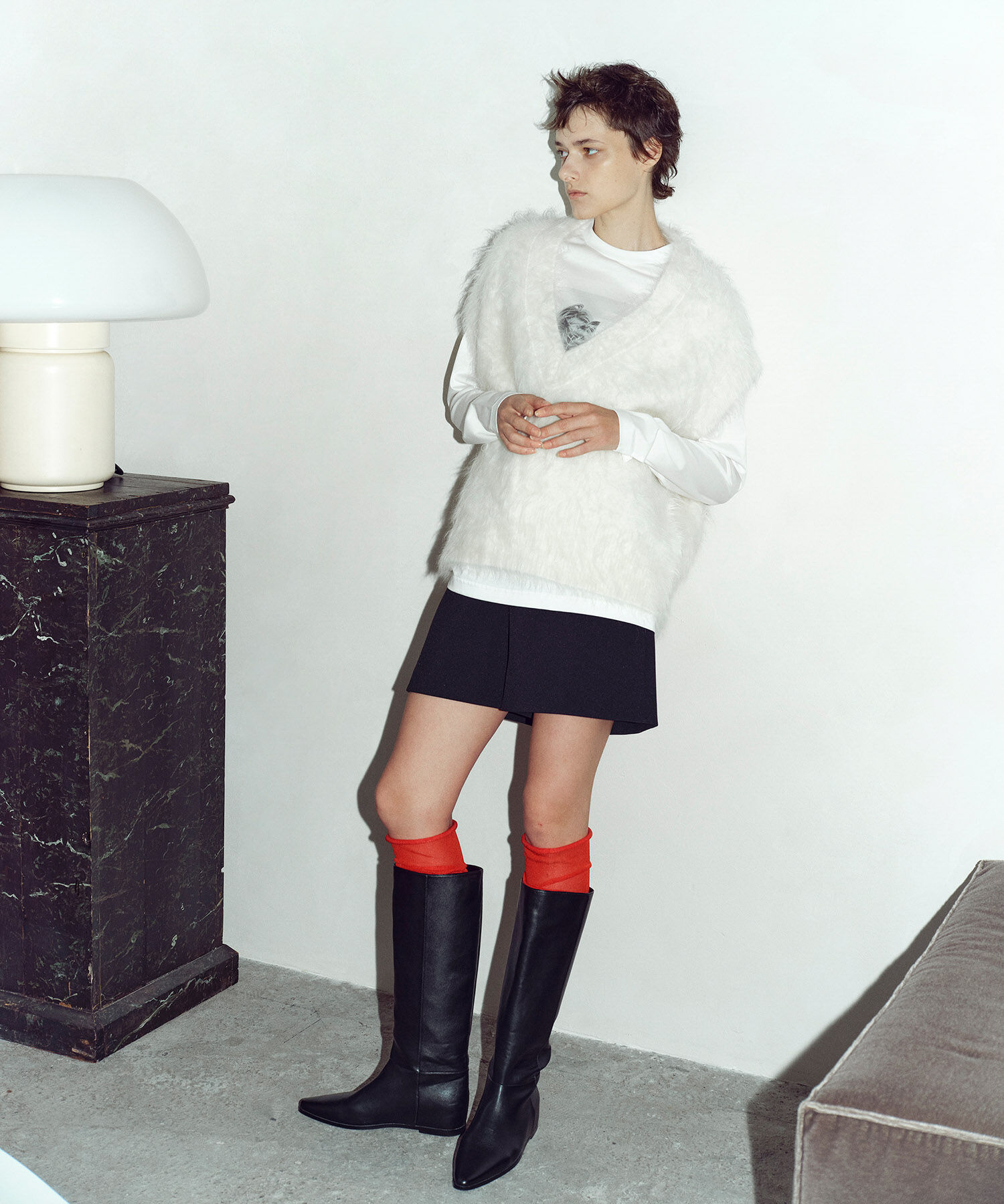 ADAM ET ROPE'「キリカエルーズニーハイソックス」|ソックス|