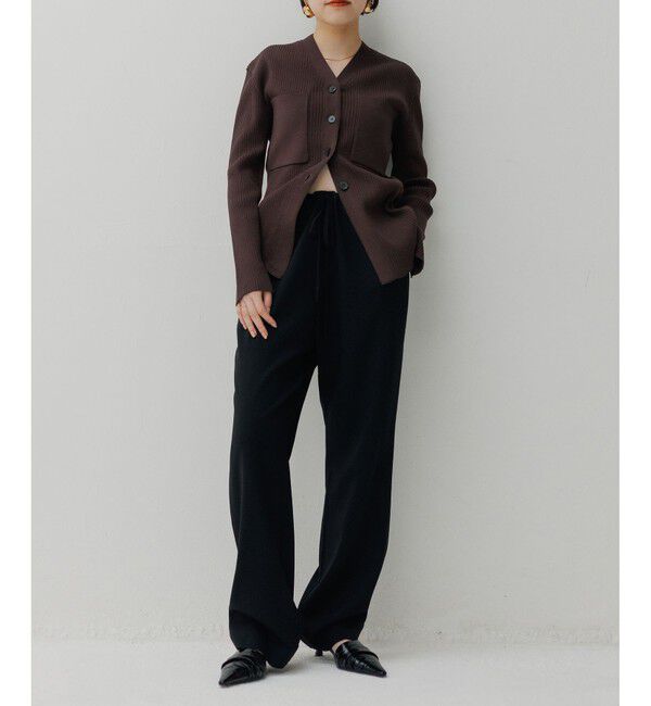 ADAM ET ROPE'「【EMOELLE】ソモウイージーパンツ」|チノ|