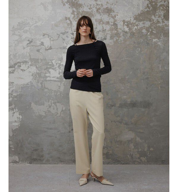 ADAM ET ROPE'「【EMOELLE】ソモウイージーパンツ」|チノ|