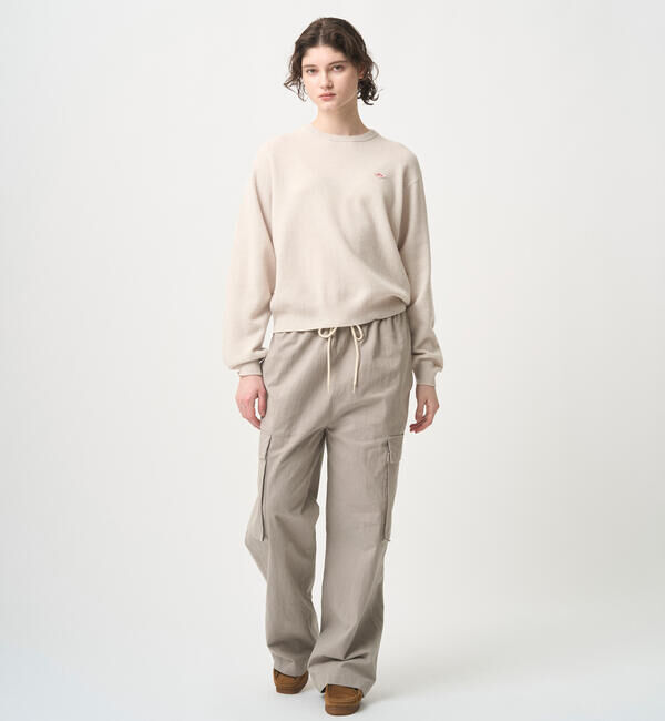 DANTON「DANTON | ラムウール クルーネックニットプルオーバー WOMEN」|ニット・セーター|