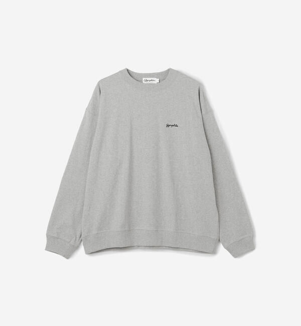 GYMPHLEX「Gymphlex | コットンジャージー クルーネック長袖Tシャツ MEN」|Tシャツ・カットソー|GREY