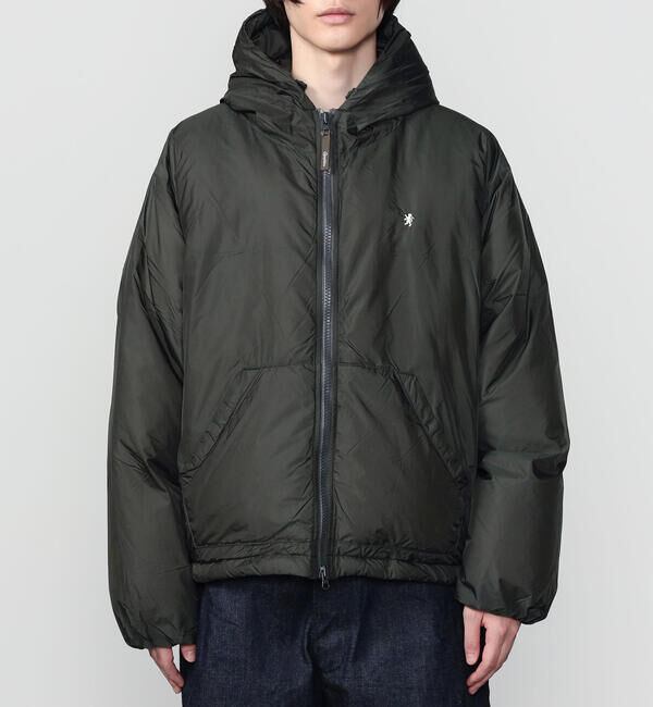 GYMPHLEX「Gymphlex | ナイロン フードダウンジャケット MEN」|ダウン|