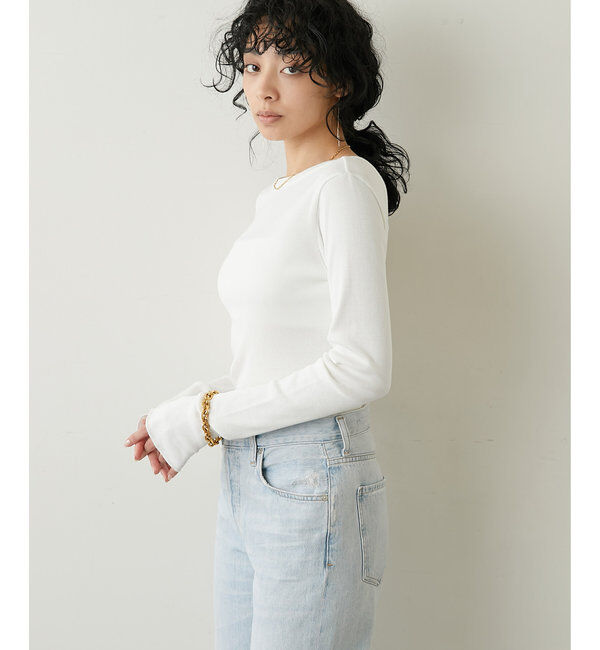  「Vバックシャンテレコカットソー」|Tシャツ・カットソー|