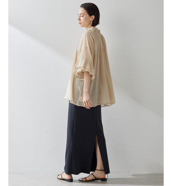  「ジャージーIラインロングスカート」|スカート|