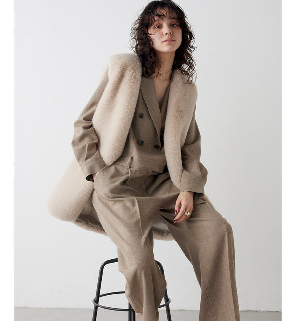 THE PAUSE「《コラボカラー》【THE PAUSE】テーラーカラージャンプスーツ」|ワンピース|