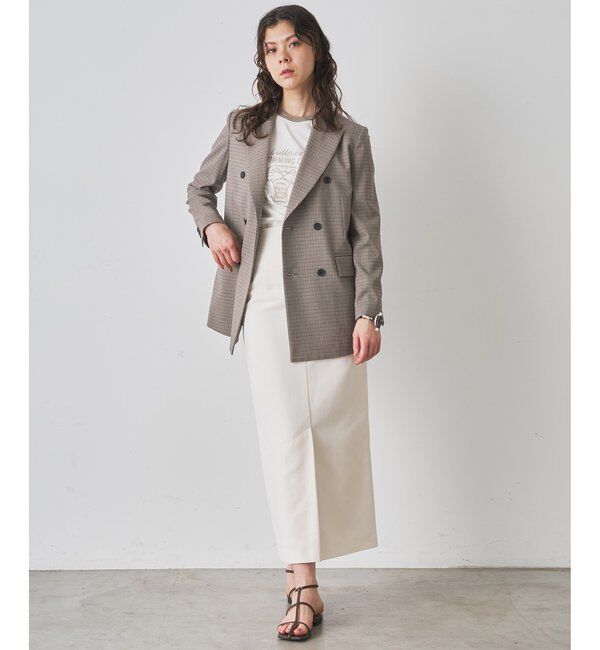  「ガンクラブチェックダブルジャケット」|テーラードジャケット|