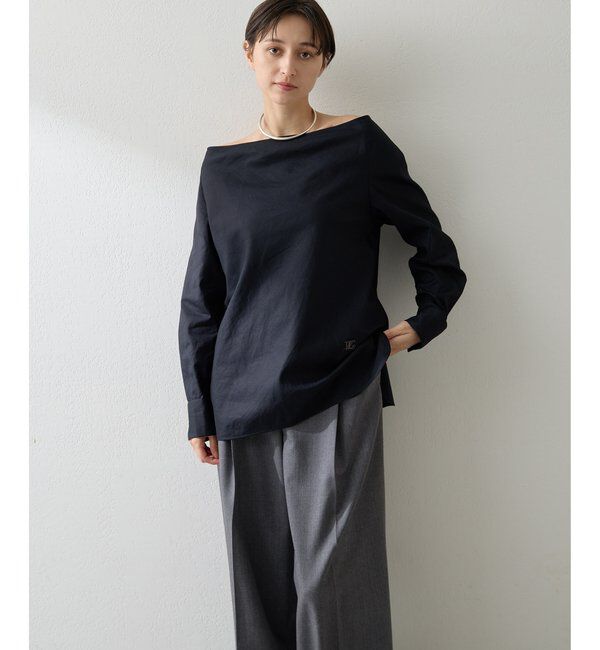  「ブロードオフショルダーブラウス」|シャツ・ブラウス|