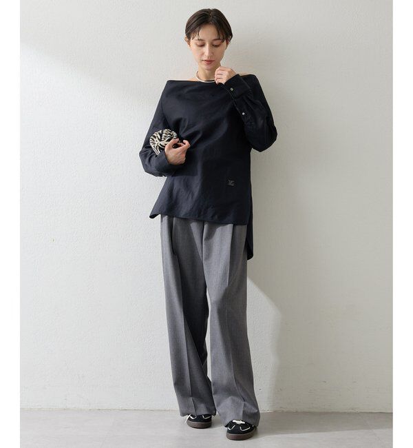  「ブロードオフショルダーブラウス」|シャツ・ブラウス|