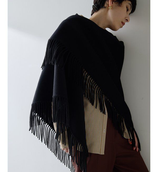  「【Christian AKS】Wool Fringe Stole」|マフラー|