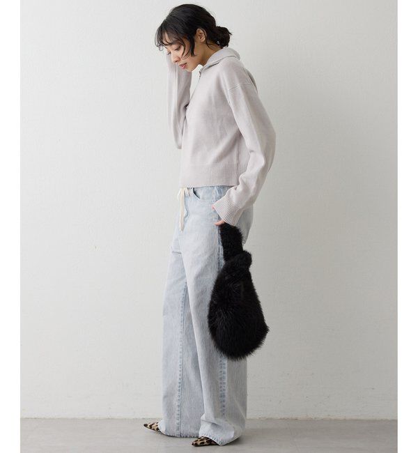  「ウールカシミヤZIPニットプルオーバー」|ニット・セーター|