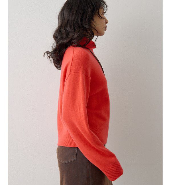  「ウールカシミヤZIPニットプルオーバー」|ニット・セーター|