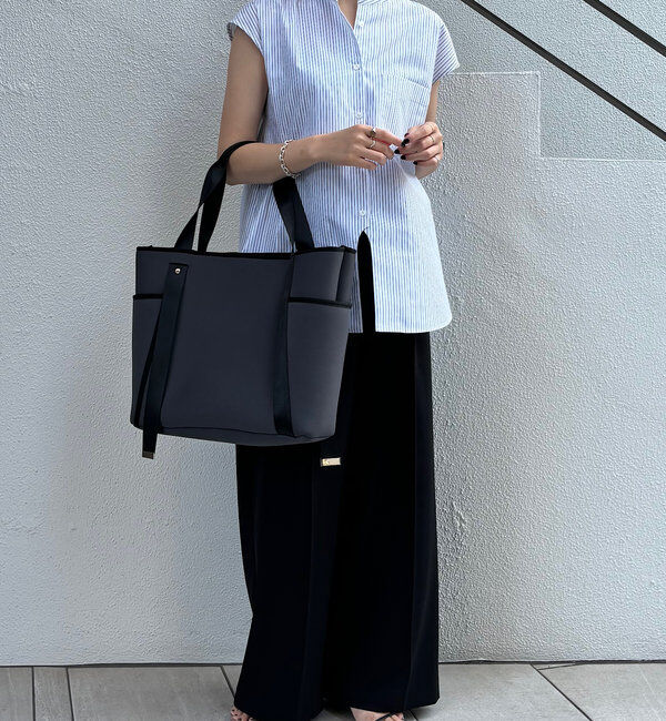  「【A4対応/軽量/ポケット３つ】ウェットダブルポケットトートバッグ」|トートバッグ|