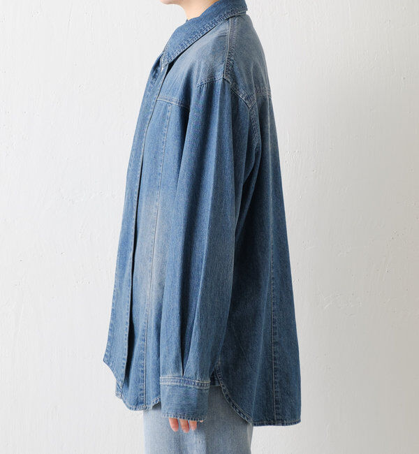  「ボウタイデニムシャツ」|シャツ・ブラウス|