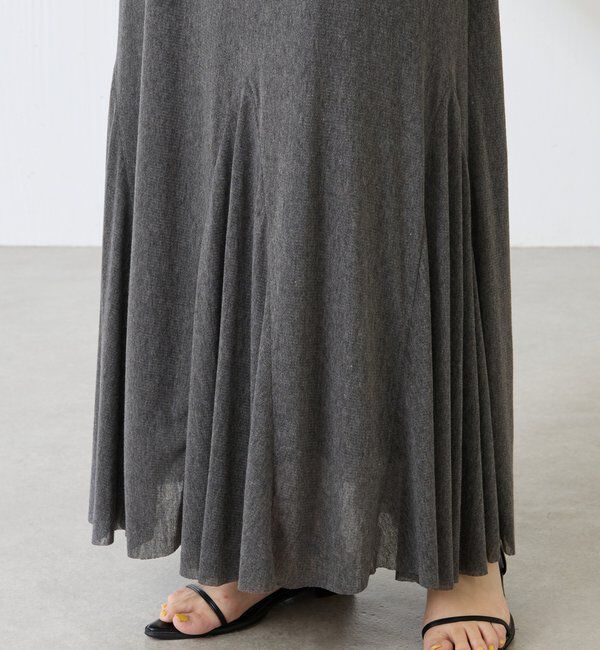  「フロッキーチュールフレアースカート」|スカート|