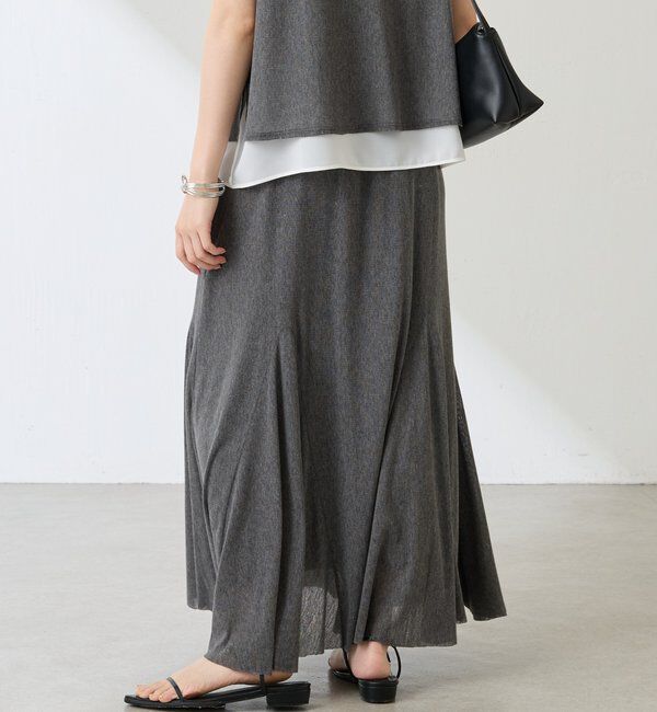  「フロッキーチュールフレアースカート」|スカート|