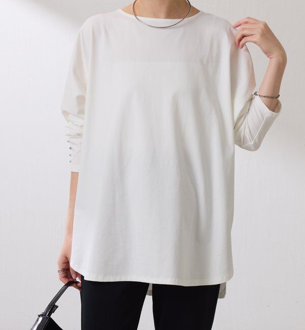  「袖ボタンロンT」|Tシャツ・カットソー|