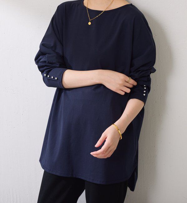  「袖ボタンロンT」|Tシャツ・カットソー|