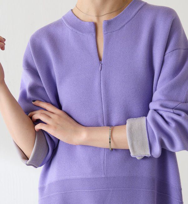  「スウェットライクラウンドヘムニット」|ニット・セーター|