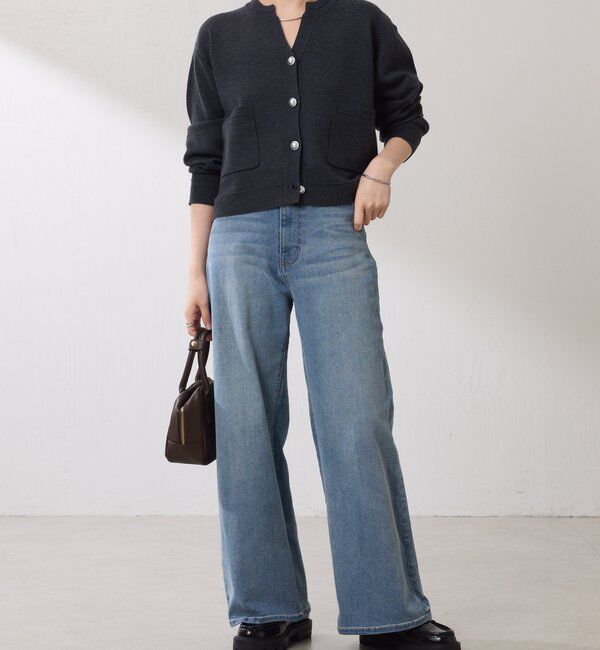  「スキッパースウェットライクカーディガン」|ニット・セーター|