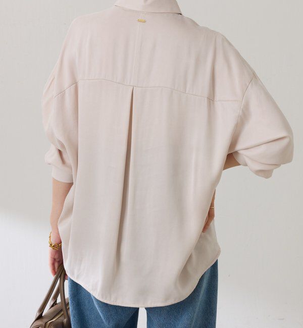  「スキッパー袖リブブラウス」|シャツ・ブラウス|