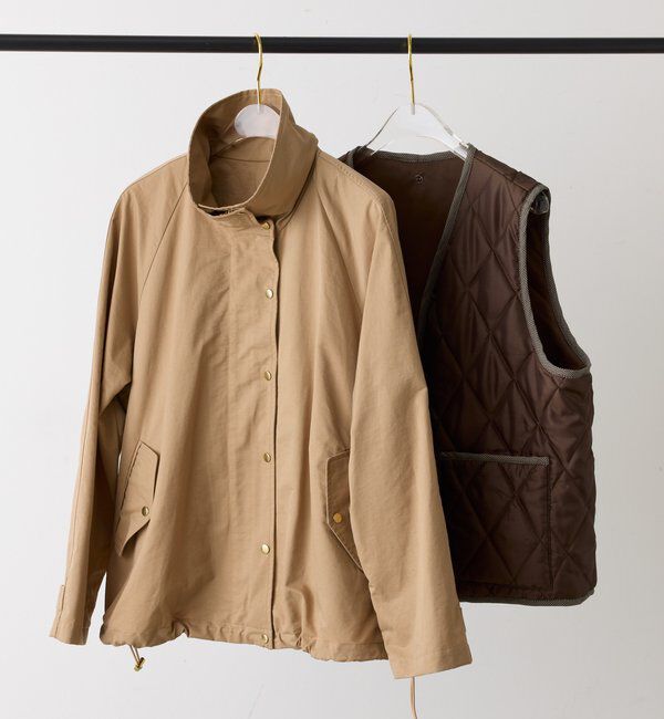  「ライナー付きスタンドネックブルゾン」|キュロット|