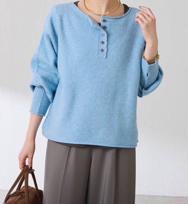  「2WAYヘンリーネックニット」|ニット・セーター|