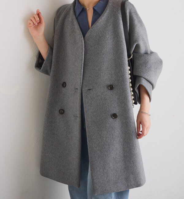  「ノーカラーダブルコート」|その他|